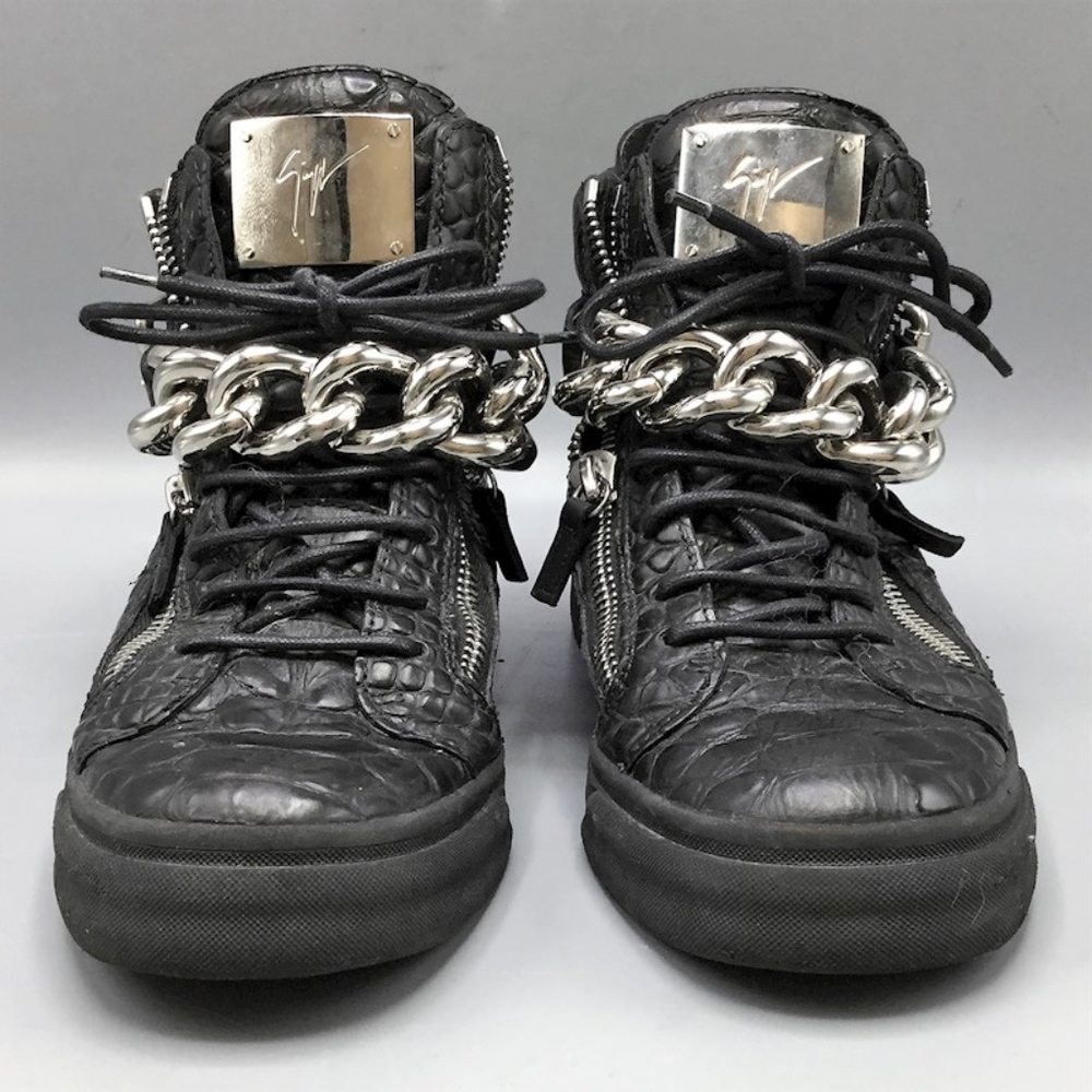 GIUSEPPE ZANOTTI Croc Chain HighTop Shoes